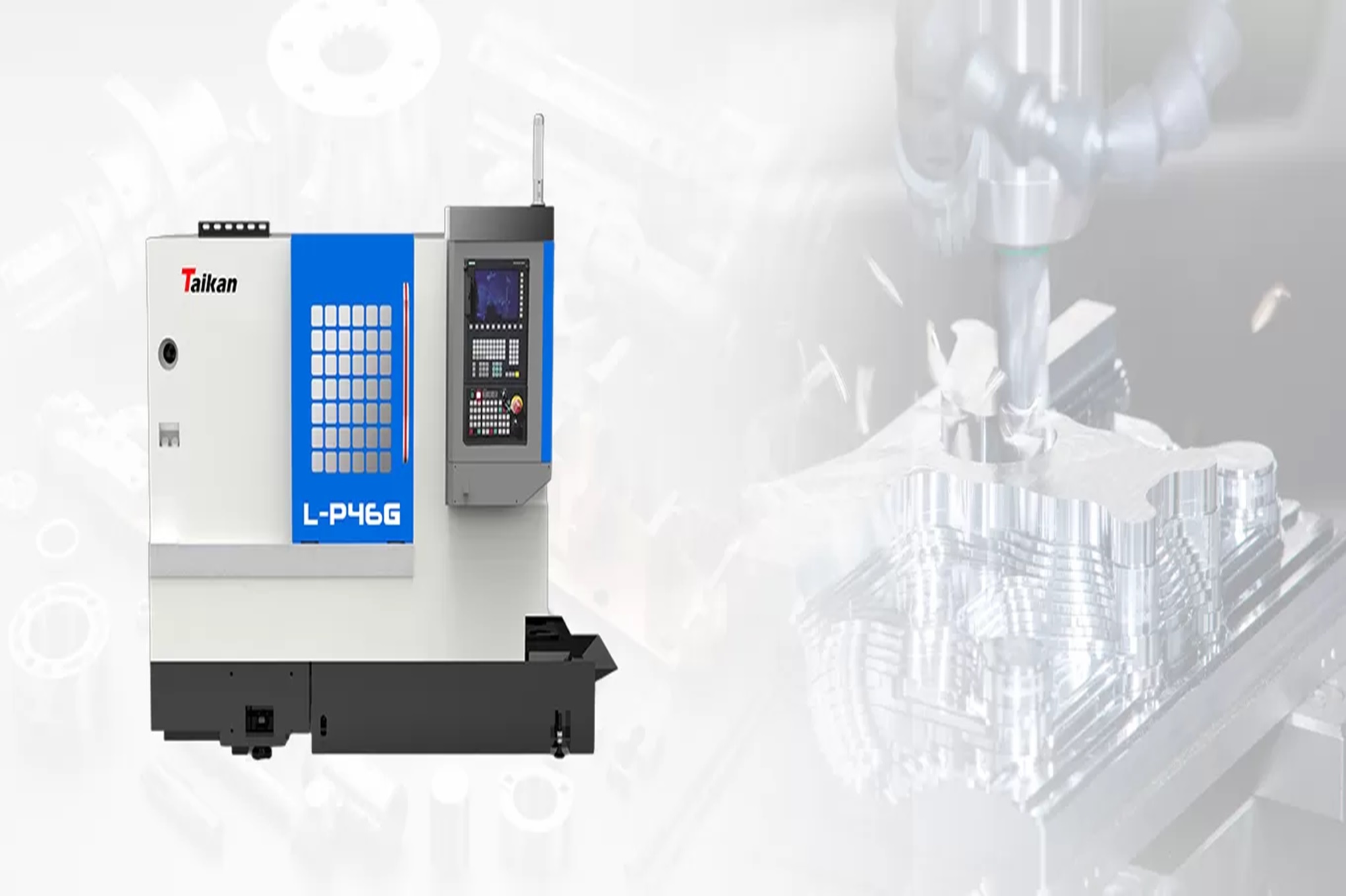 Torno CNC tipo gang: precisión compacta para producción de alta eficiencia