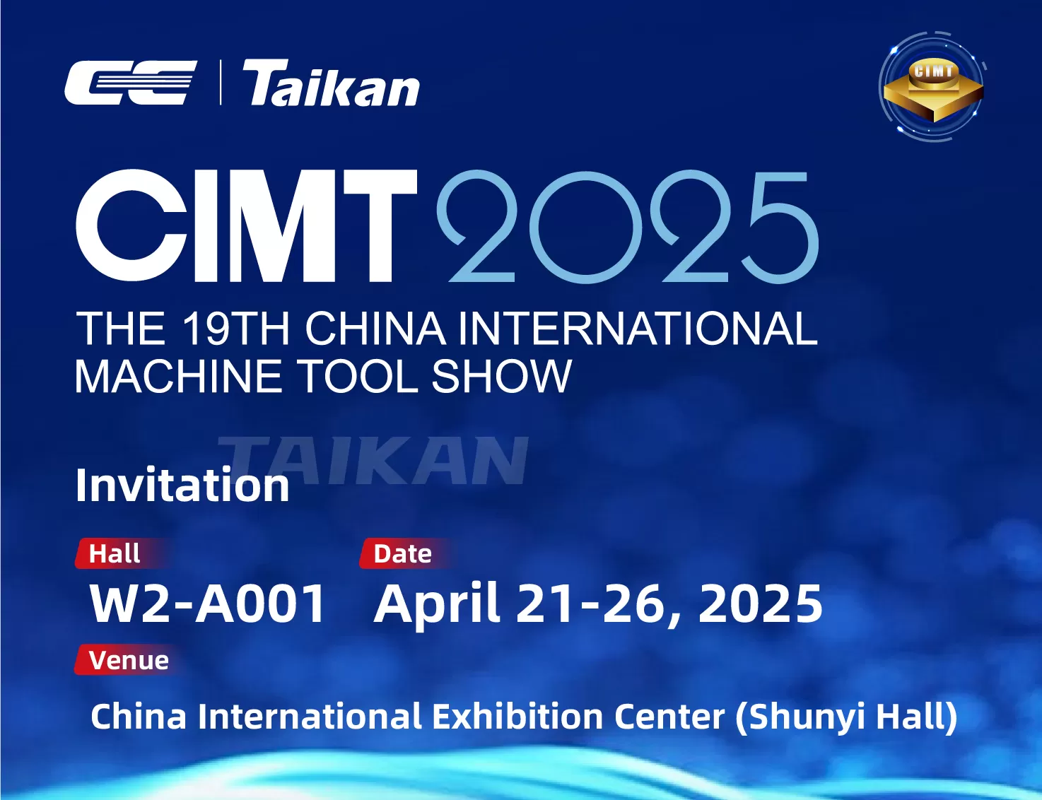 Invitación | CIMT2025 | Sinceramente lo invita a visitar TAIKAN