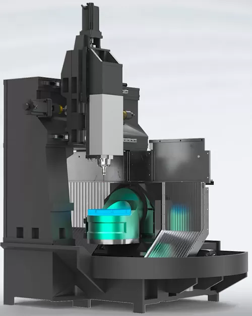 Máquina de pórtico de 5 ejes