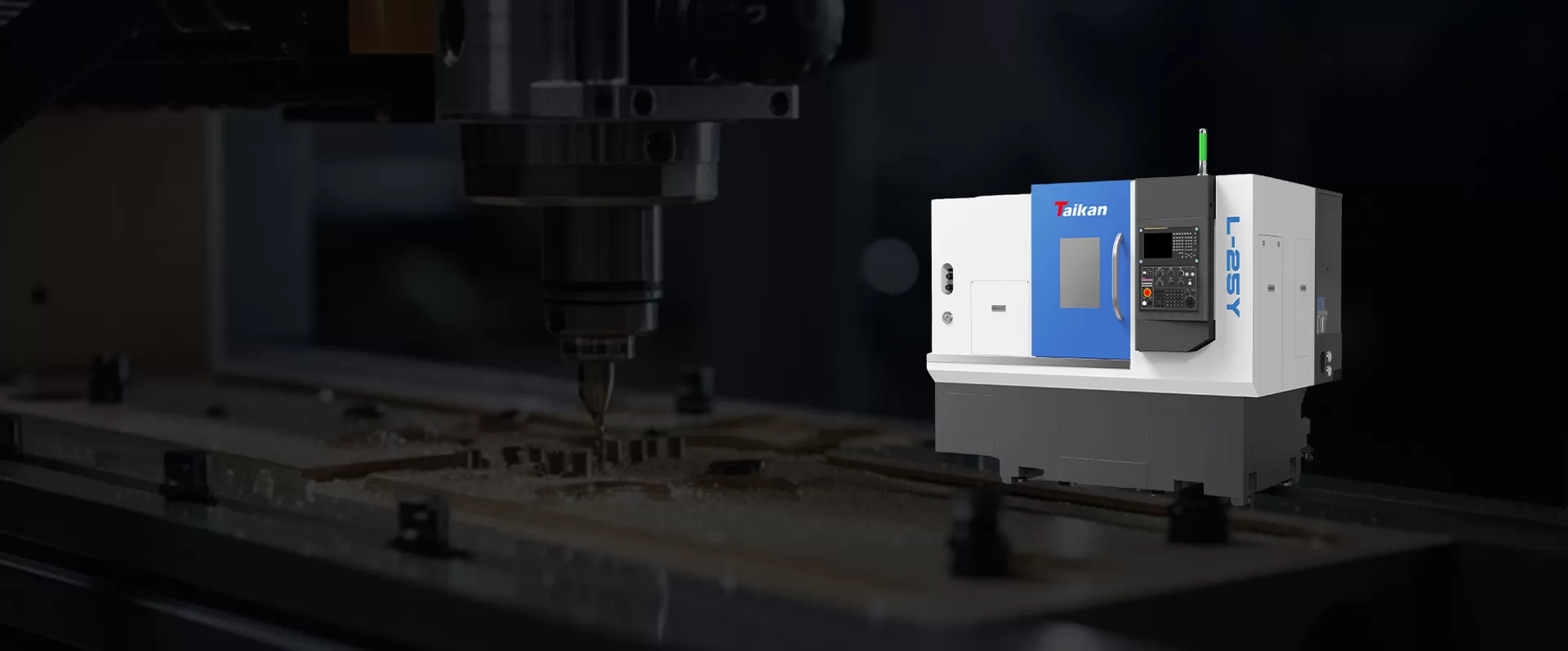 Serie L-Y CNC compuesto de torneado horizontal (fresado) con eje Y