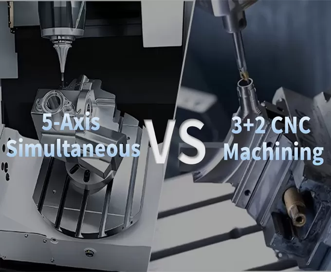 Verdadero mecanizado simultáneo de 5 ejes vs. mecanizado CNC 3+2: una comparación detallada