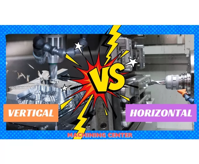 ¿Cuál es la diferencia entre centros de mecanizado horizontales y verticales?